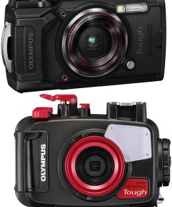 B0932LSWNL Olympus Tough TG-6 Digital Camera, Black PT-059 Underwater Housing for TG-6 Cameras, Waterproof to 147 Feet