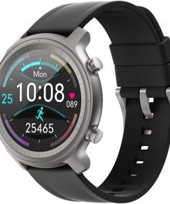 B09323NZF2 Smart Watch, Watches for Men and Women, Compatible with Android and iOS Phone, Latest IP68 Smart Waterproof Watch, Color Screen Watch with Heart Rate, Sleep Monitor and Fitness Pedometer -Black