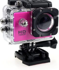 B092SFHMJF erfgh Sports DV Camcorder Outdoor Mini HD Digital Waterproof Camera(Color:Pink)