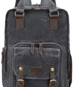B093C3FQH3 XJST Camera Bag, DSLR Camera Case Water Resistant Camera Bag with Tripod Holder&Laptop Compartment Compatible,for Men and Women,Dark Gray