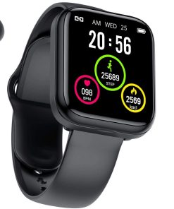 B092QKMLV1 Wustrious 2 in 1 Smart Watch Earbuds Activity Bracelet Wireless Stereo Earphones with Fitness Tracker, IP67 Running Music Wristband Earphone