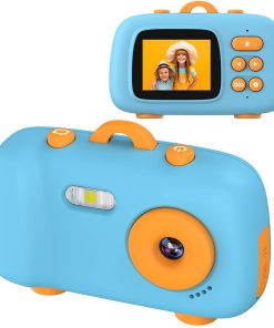 B09338LKP7 1080P 8MP Children's Camera with 2inchesIPS Screen for Kids
