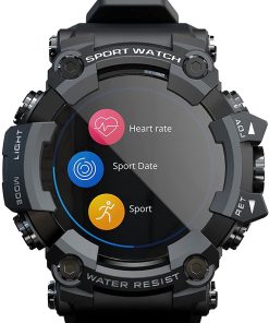 B094PVL9Z3 LOKMAT Attack Smart Watch Fitness Tracker Bluetooth Watches Heart Rate Monitor Sports Waterproof Watch for Android iOS (Black)