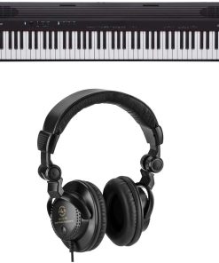 B092CNT17Y Roland GO:PIANO88 88-Note Digital Piano with Onboard Bluetooth Speakers - with H&A Closed-Back Studio Monitor Headphones