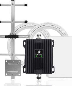 B094JHVVNG Cell Phone Signal Booster for Home Office - Boost 4G LTE Data for Verizon and AT&T | Dual Band 12/17/13 Cellular Repeater with High Gain Panel/Yagi Antennas | Up to 5,000 Sq Ft Area