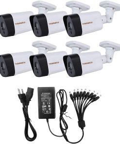 B092PZPZ32 TIGERSECU 5MP Super HD 4-in-1 Security 6-Cameras Bundle