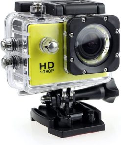 B092SFNQD5 erfgh Sports DV Camcorder Outdoor Mini HD Digital Waterproof Camera(Color:Yellow)