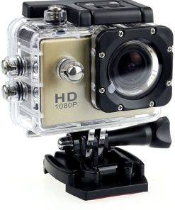 B092SG71B2 erfgh Sports DV Camcorder Outdoor Mini HD Digital Waterproof Camera(Color:Golden)