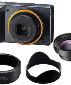 B093XV1Y6S Ricoh GR III Street Edition Digital Camera - Bundle GW-4 Wide Conversion Lens, GA-1 Lens Adapter