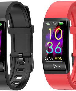 B093614NXW Smart Watch, Hongmed Fitness Watch with Body Temperature Blood Pressure Oxygen Monitor for Android Phones and iPhone Compatible, Waterproof Pedometer Activity Tracker Sleep Monitor for Men Women
