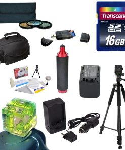 B00K1LZ92C Best Value Accessory Kit for the Sony NEX-VG30 Camcorder Includes - 16GB High Speed Error Free SDHC Memory Card + SDHC Card Reader + 58MM 3 Piece Pro Filter Kit (UV, CPL, FLD) + Sony FV70 Extended Life Replacement Battery + Rapid AC/DC Battery Charger + 60 Inch Professional Video Tripod + Hot Shoe Three Axis Triple Bubble Spirit Level + Opteka HG-1 Stabilizing Handgrip + Deluxe Gadget Bag Carrying Case + Deluxe Cleaning Kit + More