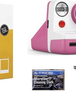 B08ZB5D6ZG Polaroid Now Instant Film Camera (Pink) + Polaroid 6000 Film Bundle