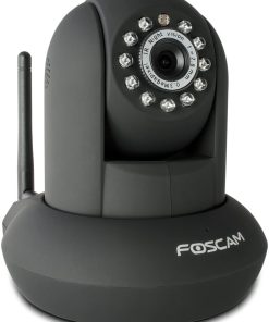 B006ZP8UOW Foscam FI8910W Pan & Tilt IP/Network Camera with Two-Way Audio and Night Vision (Black)