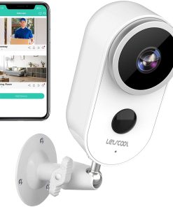 B00830WO5I Wireless Camera for Home Security - Rechargeable Battery Powered WiFi Camera, 1080P Home Security Camera Outdoor Indoor with PIR Motion Detection, Night Vision, 2-Way Audio, Weatherproof (White)