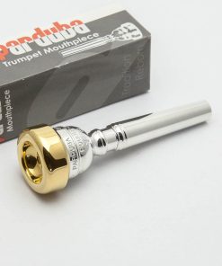 B00YQ4C8LK Parduba 24K Gold Rim & Cup Double Cup Trumpet Mouthpiece, 2