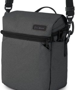 B00NC74XMO Pacsafe Camsafe Z5 Anti-Theft Camera and Mini Tablet Bag, Charcoal
