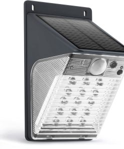 B092CBQ4NZ ENSTER Wireless Security Camera Outdoor, Solar Battery Powered Cam with 15LED Motion Sensor Floodlight, 1080p with Night Vision, Waterproof Cameras Support Cloud & Max 128GB SD Card for Garden, Wall