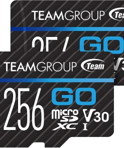 B09494SVCH TEAMGROUP GO Card 256GB -2PACK Micro SD Card for GoPro & Action Cameras, MicroSDXC UHS-I U3 V30 High Speed Flash Memory Card with Adapter for Outdoor, Sports, 4K Shooting TGUSDX256GU364