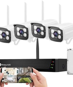 B0946HJQ9G Wireless Security Camera System with 1TB Hard Drive,1080P 8CH NVR 4Pcs WiFi IP Surveillance Camera for Outdoor Indoor Home /Waterproof/Night Vision/Motion Alert/Remote Access
