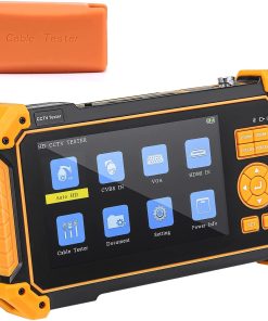 B091XTDXVF 5 inch 4 in 1 HD CCTV Tester, Support 8MP CVI/TVI/AHD/CVBS Analog Camera Test, Security Video Monitor with VGA & HDMI Input, Auto HD Coax Camera, UTP Cable, PTZ Controller, DC 12V/5V 1A Power Output