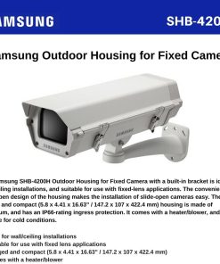 B00I2A843U Samsung SS117 SHB-4200H Internal/External IP66 CCTV Camera HOUSING Built-in Heater & Blower 24VAC