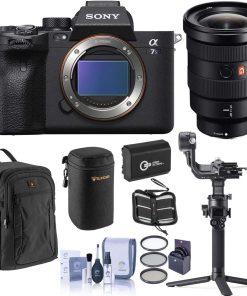 B08ZDSPVBZ Sony Alpha a7S III Mirrorless Camera with 16-35mm f/2.8 Lens Gimbal Bundle with DJI RSC 2, Backpack, Extra Battery, Filter Kit, Lens Case and Accessories