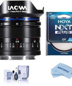 B092PTSWTX Venus 11mm f/4.5 FF RL Wide-Angle Lens for Nikon Z - Bundle with Hoya NXT Plus UV Filter, Cleaning Kit, Microfiber