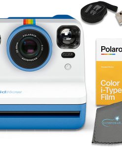 B091QBPQT9 Polaroid Now I-Type Instant Film Camera - Blue Bundle with a Color i-Type Film Pack (8 Instant Photos) and a Lumintrail Cleaning Cloth