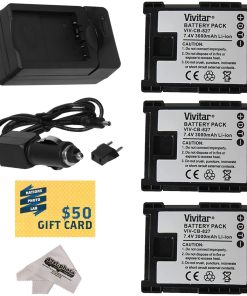 B00JS2FLKU 3 Canon BP-827 BP827 Lithium Ion Replacement Battery Packs 3000MAH Each 9000MAH in Total + Rapid AC/DC Battery Charger For The Canon HF S10 S11 S20 S21 S30 G10 G20 S100 M30 M31 M32 M40 M41 M300 M400 XA10, HF10, HF11, HF20, HF100, HF200, HG20, HG21, HG30, HFS10, HFS11, HFS20, HFS21, HFS30, HFG10, HFG20, HFS100, HFM30, HFM31, HFM32, HFM40, HFM41, HFM300 & HFM400 Video Camera Camcorders Includes 47stphoto Microfiber Cleaning Cloth Photo Print