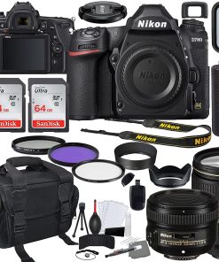 B0947BLY33 Nikon D780 DSLR Camera with 24-120mm (1619) & 50mm f/1.8G Lens Bundle + Prime Accessory Kit Including 128GB Memory, Light, Camera Case, Hand Grip & More