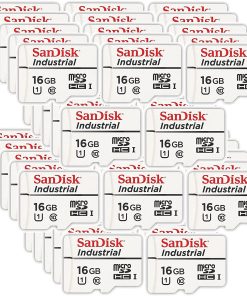 B094LCKG41 SanDisk Industrial 16GB Micro SD Memory Card Class 10 UHS-I MicroSDHC (Bulk 50 Pack) in Cases (SDSDQAF3-016G-I) Bundle with (1) Everything But Stromboli Card Reader