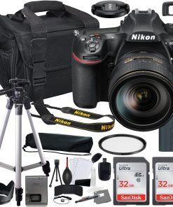 B09447DN43 Nikon D850 DSLR Camera (1585) with 24-120mm Lens Bundle+ Accessory Kit Including 64GB Memory, UV Filter, Camera Case & More