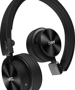 B00NI90AUU AKG Y45BT Black Mini On-Ear Wireless Bluetooth Headphone with NFC and By-Pass Cable, Black