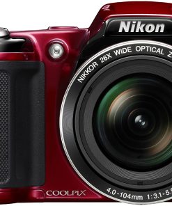 B0073HSJV0 Nikon COOLPIX L810 16.1 MP Digital Camera with 26x Zoom NIKKOR ED Glass Lens and 3-inch LCD (Red) (OLD MODEL)