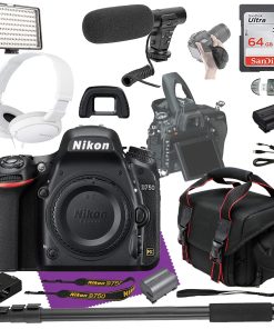 B094T7KS6G Nikon D750 FX-Format Digital SLR Camera Body with Video Creator Bundle + Sandisk 64GB Memory Card