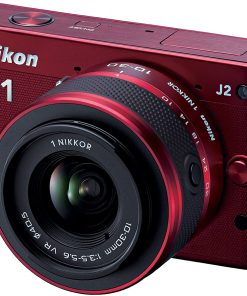B008V0IYUO Nikon 1 J2 10.1 MP HD Digital Camera with 10-30mm VR Lens (Red)