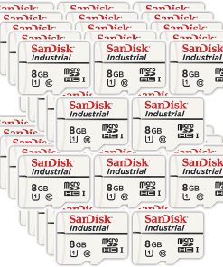 B094LCJ7TW SanDisk Industrial 8GB Micro SD Memory Card Class 10 UHS-I MicroSD (Bulk Pack) in Cases (SDSDQAF3-008G-I) Bundle with (1) Everything But Stromboli Card Reader (8GB, Pack of 50)