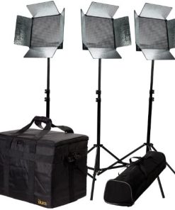 B00IN2WT56 Ikan IB1000-KIT Bi-Color Studio Light, 3-Piece Kit (Black)