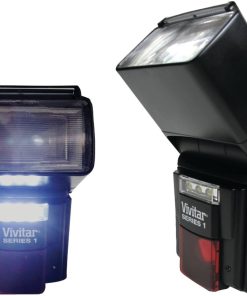 B00DESFCSA Vivitar VIV-DF-7000-CAN DSLR Af Flash/LED Video Light for Canon (Black)